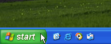 Click the Start button to see the Start Menu